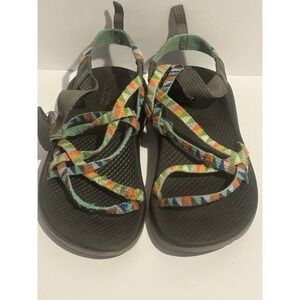 Chaco‎ Z/1 Youth Girls Strappy Sport Hiking Sandals Outdoor Orange Blue Size 3